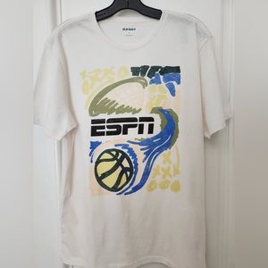 ESPN basketball white t-shirt size L from Old Navy